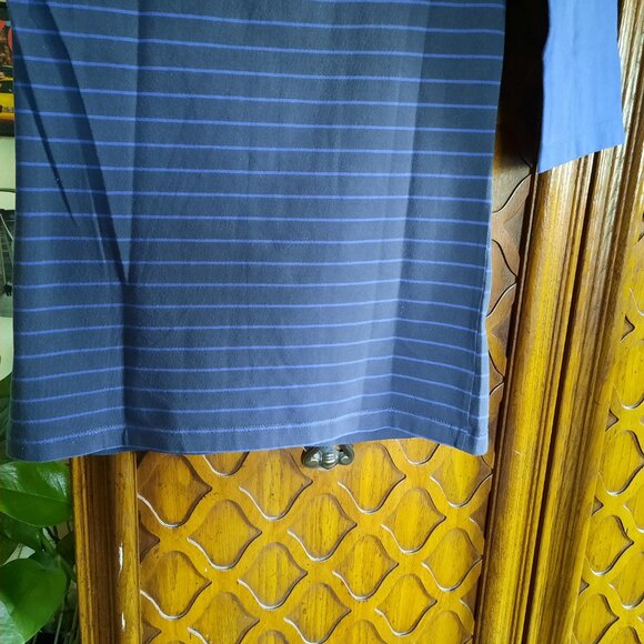 French Connection | Striped Banteau Boatneck Tee w Stretch! - Navy/Blue, Size XS - Picture 10 of 14
